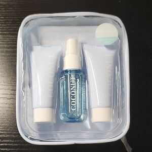 Coconut Skincare Set with Blue Bottle